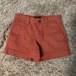 Banana Republic Mid-Rise Salmon Shorts